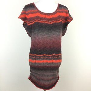 Bold Red Purple Sweater Tunic